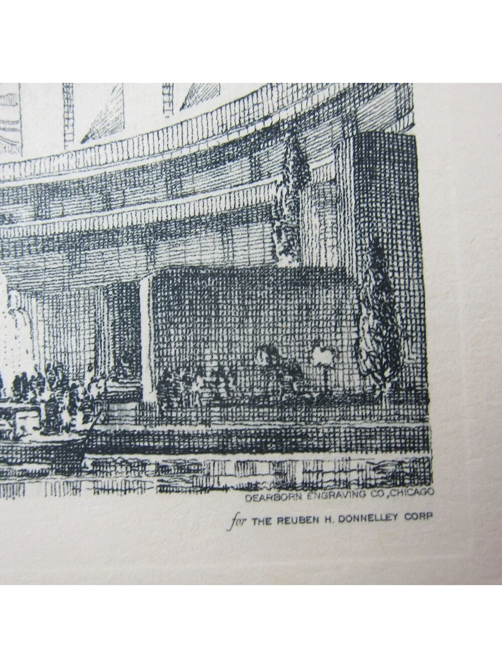 Leon Rene Pescheret Etching Vintage 1933 Chicago World's Fair Electrical Group